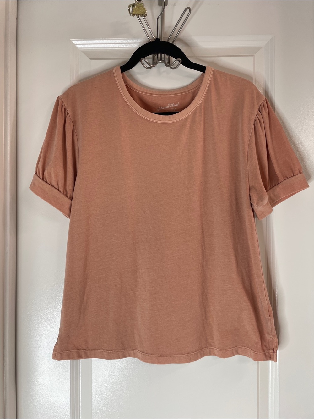 Universal Thread Peach Short Puff Sleeve Tee